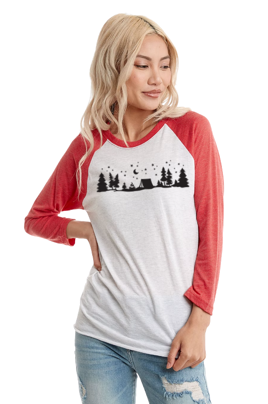 Starry Night Tent Camping Tee