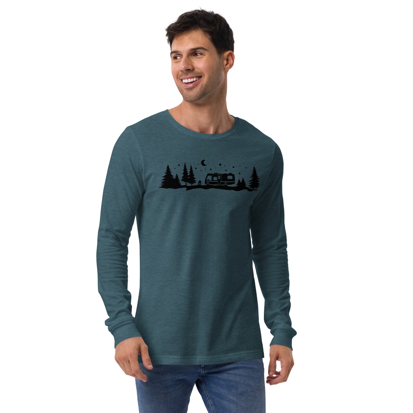 Night Sky RV/Camper Unisex Long Sleeve Tee