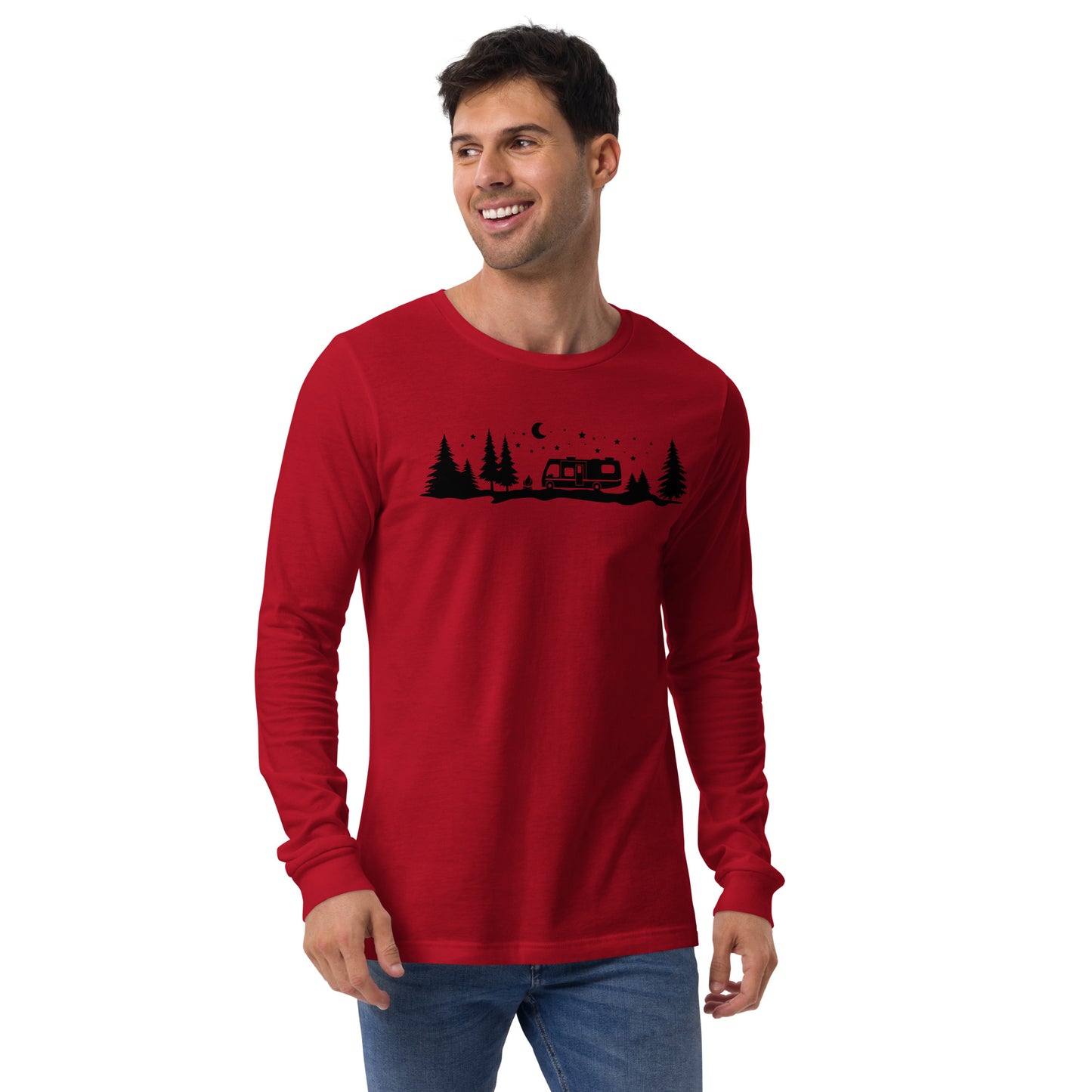 Night Sky RV/Camper Unisex Long Sleeve Tee