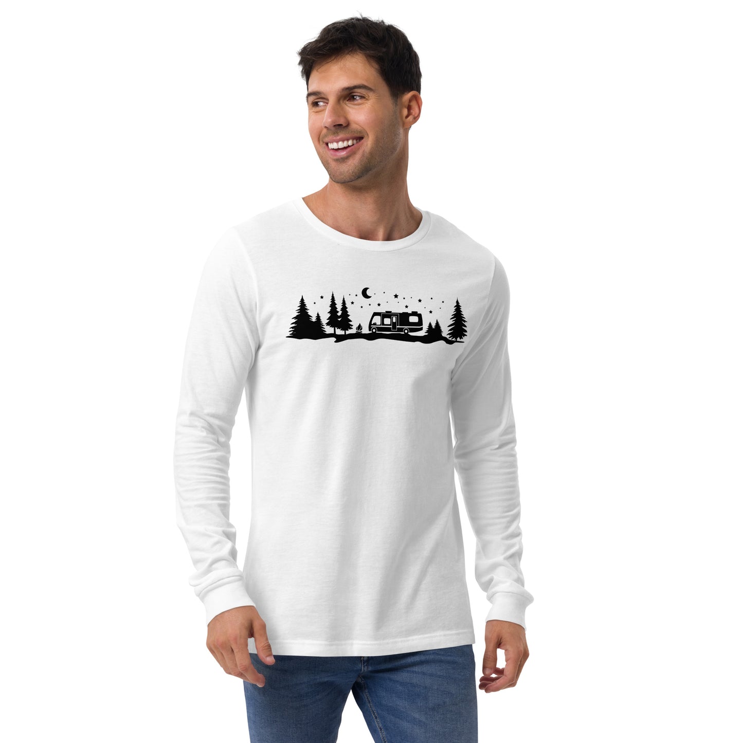 Night Sky RV/Camper Unisex Long Sleeve Tee